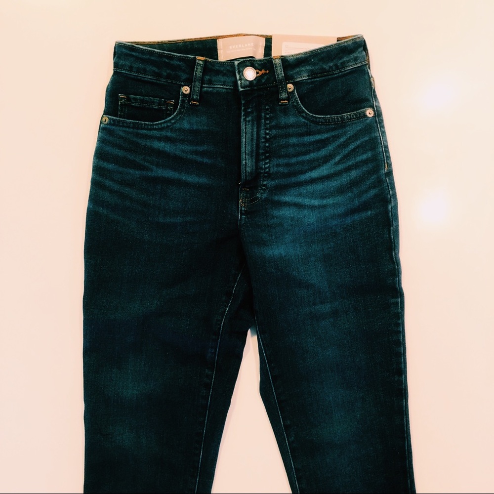 Everlane mid-blue skinny jeans